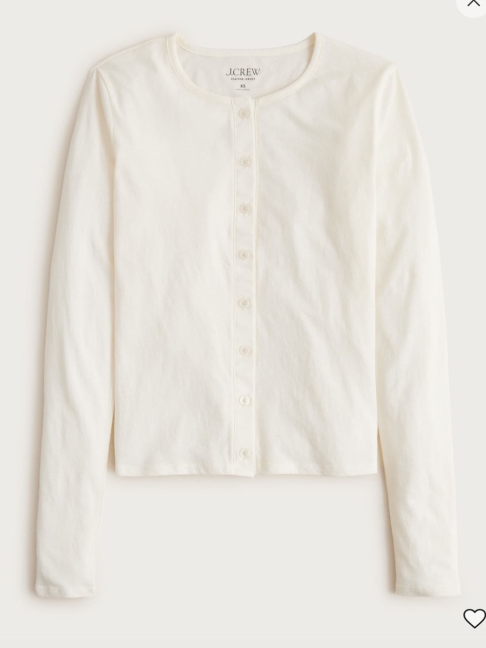 J.Crew Feather Jersey Cardigan